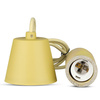 Lampa Wisząca Oprawa E27 Betonowy klosz z żółtym kablem VT-7668 V-TAC