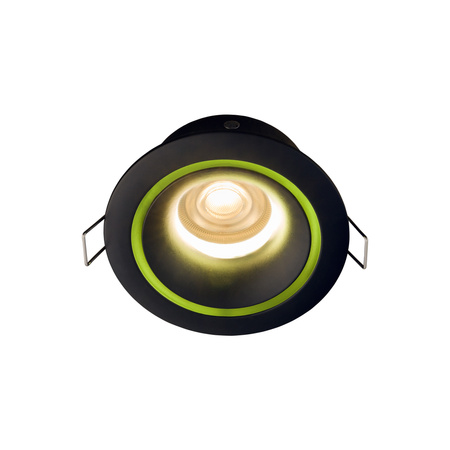 Oprawa Podtynkowa Sufitowa GU10 Czarna Wodoodporna IP44 FOXTROT 8374 Nowodvorski