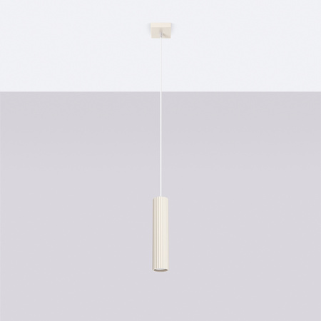 Lampa Wisząca Sufitowa Zwis Tuba Spot 1x GU10 Beżowa Karbon Deep Space SL.1592 Sollux