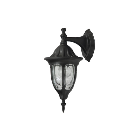 Lampa Ogrodowa Zewnętrzna Kinkiet Elewacyjny LED E27 IP43 Czarny Klasyczny Milano Rabalux