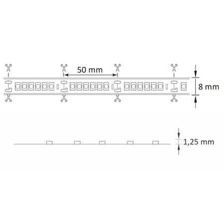 Taśma Pasek LED 35W 3400lm 2700K Ciepła 120° Biała Ściemnialna Sanico Goldlux