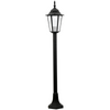 Lampa Ogrodowa Stojąca Latarnia Zewnętrzny 1xE27 Słupek 96cm Grafit