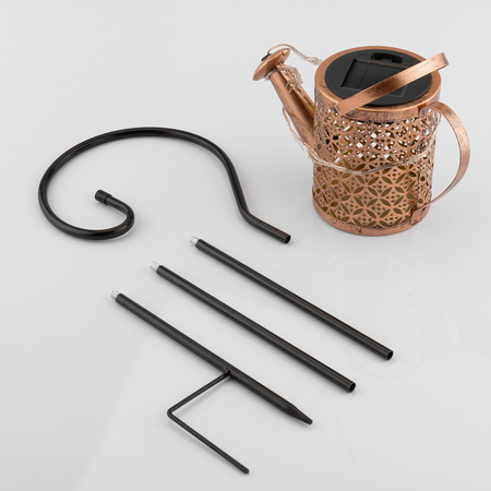 Lampa Ogrodowa LED Solarna Wbijana Konewka Miedziana IP44