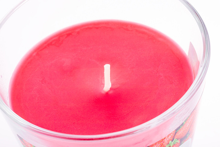 Świeca zapachowa dekoracyjna w szkle Truskawka