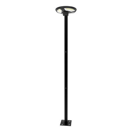 Lampa Oprawa Solarna Ogrodowa LED 10W 6500K IP65 Z czujnikiem ruchu i pilotem RF Okrągła Czarna VT-65W V-TAC