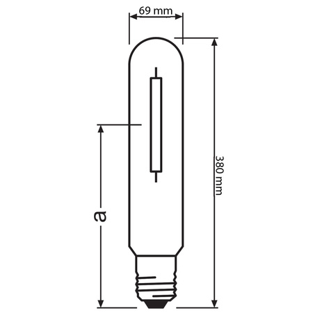 Wysokoprężna Lampa Sodowa Cylindryczna NAV-T E40 1000W Osram
