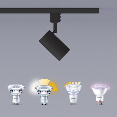 Reflektor Szynowy Lampa na Szynę Oświetleniową Szynoprzewód LED GU10 Czarna EasyLink Zilo Philips
