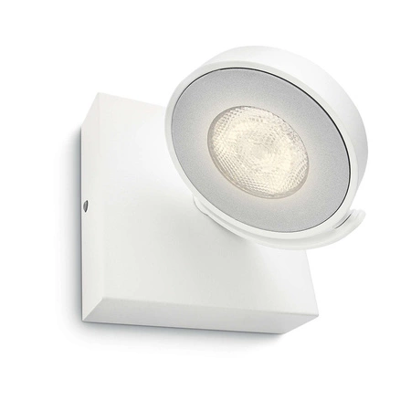 Lampa Ścienna Kinkiet LED 4.5W 500lm 2200-2700K Ściemnialna WarmGlow Biała Clockwork Philips