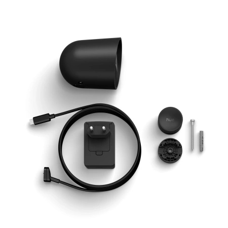 Kamera Przewodowa Zewnętrzna IP 2K QHD 1440p CMOS Czarna Zigbee WiFi SMART Security Camera Secure Philips HUE