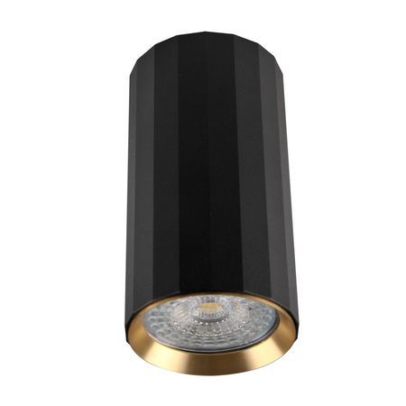 Oprawa Natynkowa Punktowa Spot GU10 Czarna Złota NICEA Sanico Goldlux