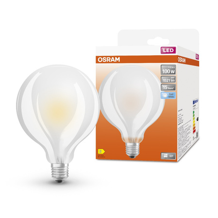 Żarówka LED GLOBE E27 G95 11W = 100W 1521lm 4000K Neutralna 300° Filament OSRAM Retrofit