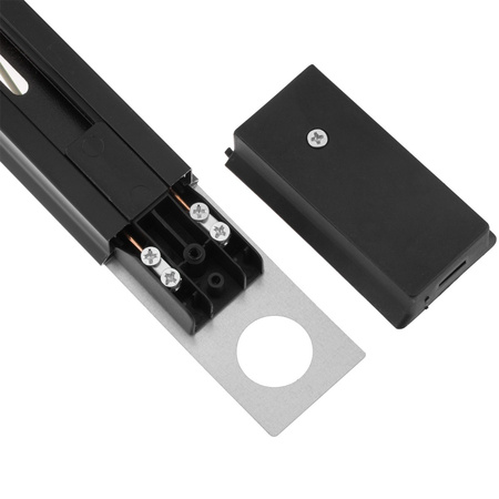 Zestaw Szyna Oświetleniowa Szynoprzewód 1,5m + 3x Reflektor Szynowy LED Lampa GU10 Czarno - Złota