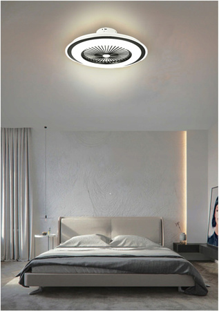 Lampa sufitowa PLAFON LED RODOS WENTYLATOR 72W 2700K-6500K czarny + pilot