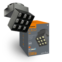 Lampa LED do Szyny Magnetycznej 16W 1380lm 4000K Neutralny CRI90 36° Czarna VIDEX
