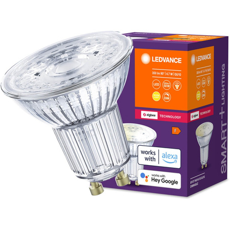 Żarówka LED GU10 Tradycyjna 4.7W = 50W 350lm 2700K Ciepła Ściemnialna SMART+ ZigBee Classic Ledvance