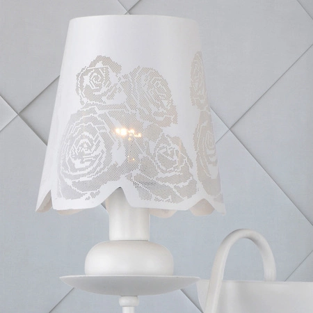 Kinkiet Lampa Ścienna FABRIZIA E14 Biała 36cm - GOLDLUX (Polux)