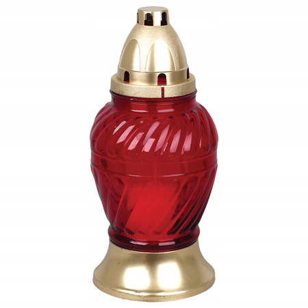 9x Znicz Szklany na Wkład 28h Całoroczny na Grób Duży