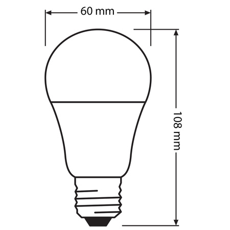 Żarówka LED A60 E27 8.8W = 60W 806lm 2700K Ciepła 200° z Czujnikiem Zmierzchu Classic Osram