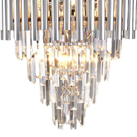 Lampa Sufitowa Żyrandol MADISON Chrom 9xE14 Milagro