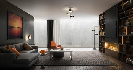 Lampa Sufitowa Dekoracyjnna Ozdobna Oprawa Oświetleniowa 3xG9 Czarna Memphis Ceiling LEDVANCE