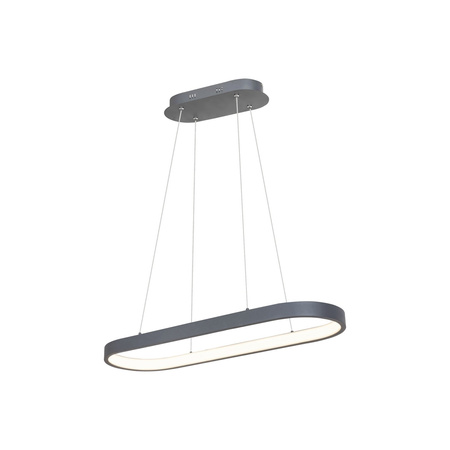 Lampa Wisząca Sufitowa LED 84W 4854lm 4000K Ściemnialna Szary Nowoczesny Athos Rabalux