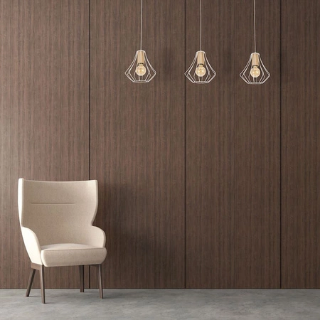 Lampa wisząca sufitowa WILL 3x E27 LOFT Biała Metal + drewno Milagro