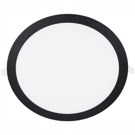 Plafon Panel LED 24W 4000K 1920lm 29cm Okrągły Podtynkowy Czarny ECOLIGHT