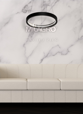 Lampa wisząca CASSIOPEIA 8,5W LED Okrągła Rama Czarny Chrom MZ5043 Milagro by Maciej Zień