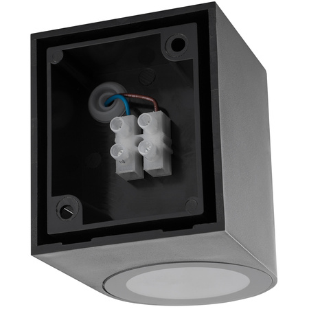 Kinkiet Ogrodowy Elewacyjny Lampa Zewnętrzna GU10 ALLIUM Czarna LUMILED