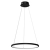Lampa Wisząca Sufitowa ROTONDA Czarna 27W LED Milagro