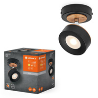 Lampa LED Ścienna Sufitowa Kinkiet Oprawa Natynkowa 4.8W 300lm CCT Dekoracyjna Czarny Spot Pluto Ledvance