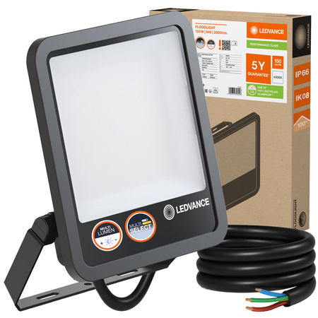 Naświetlacz LED Reflektor Zewnętrzny Lampa 133W 20000lm 4000K IP66 Czarny Floodlight Ledvance