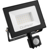 Naświetlacz LED ZUNA2 30W 2700lm 6500K IP44 Czarny Czujnik Ruchu LUMILED