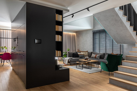 Reflektor Szynowy Lampa do Szynoprzewodów 1-fazowy LED 20W 1900lm 4000K Neutralna Czarny Nowoczesna PROFILE TINOS 10387 Nowodvorski