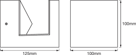 Lampa Ogrodowa Zewnętrzna Kinkiet Elewacyjny LED 9W 600lm 3000K IP44 Srebrny Endura Ledvance