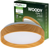 Plafon LED Panel Natynkowy Lampa Sufitowa Oprawa WOODY 24W 4000K Okrągły IP44 32cm LUMILED
