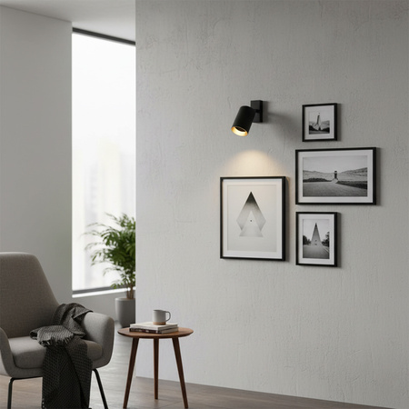 Kinkiet Reflektor Oprawa Ścienno-Sufitowa LED 1 x GU10 MARIBEL Czarny GOLDLUX (Polux)