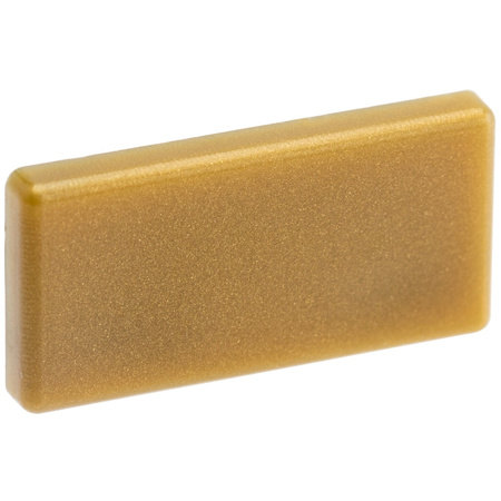 Zaślepka do profilu natynkowego MINI nawierzchniowego nakładanego ZŁOTA PEŁNA tworzywo sztuczne