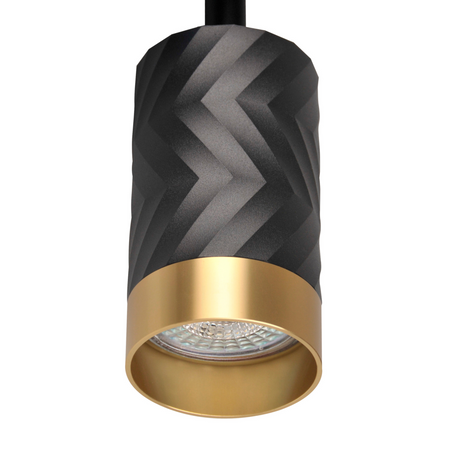 Oprawa Ścienno-Sufitowa Reflektor Punktowy 4x GU10 Czarna Złota ARRAS Sanico Goldlux