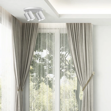 Lampa Sufitowa Oprawa Natynkowa 4x GU10 Biała IP44 TURYN Sanico Goldlux