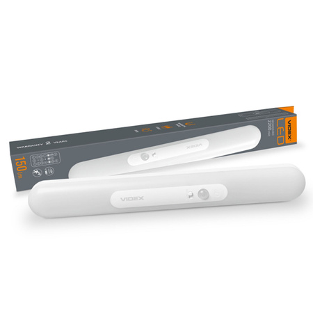 Lampa LED Akumulatorowa Ładowalna z Czujnikiem Ruchu 1.5W 150lm CCT 120° 2200mAh Biała VIDEX