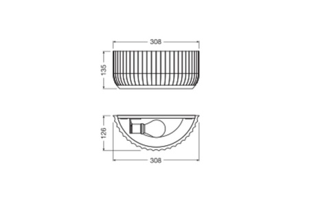 Lampa Ścienna Dekoracyjna Kinkiet Oprawa Natynkowa E27 Biały Decor Ledvance