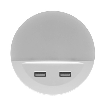 Lampka do Gniazdka Lampka Nocna z ŁADOWARKA USB 12W LUNETTA LEDVANCE