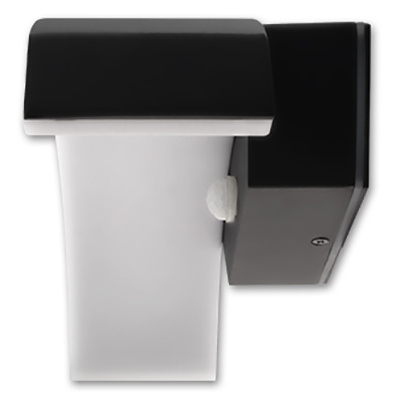 Kinkiet Ogrodowy Elewacyjny Lampa Ścienna LED 9W z Czujnikiem Ruchu i Zmierzchu Czarna BELLA