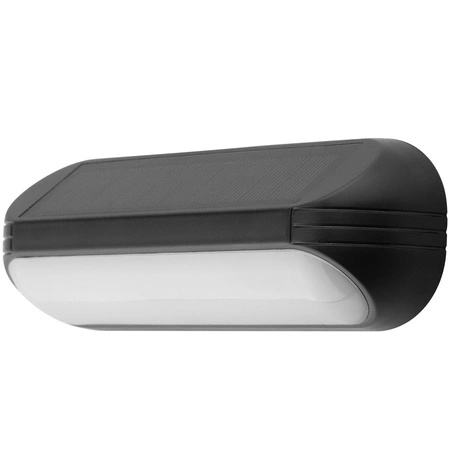 Lampa Solarna Ogrodowa LED Kinkiet Ścienny Elewacyjny 3000K + RGB KEOS LUMILED