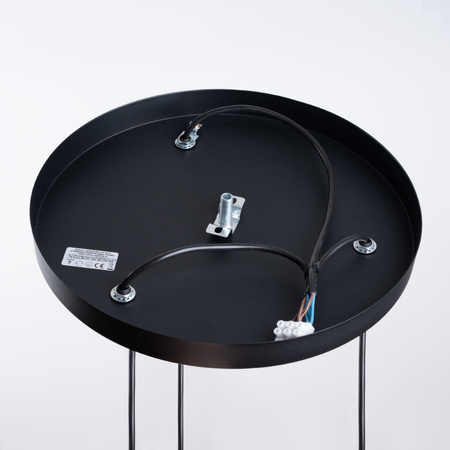 Lampa Sufitowa Wisząca Zwis 3x G9 Kulista Czarna Nowoczesna Hyperion Sollux