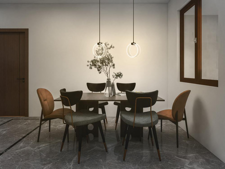 Lampa Sufitowa Wisząca Dekoracyjna LED 8W 370lm 3000K - 4200K - 6500 K CCT Zwis Czarny Decor Ledvance