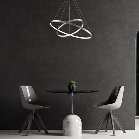 Lampa Sufitowa LED Wisząca Zwis 35W 4600lm 4000K Neutralna 120° Srebrna LEA Sanico Goldlux