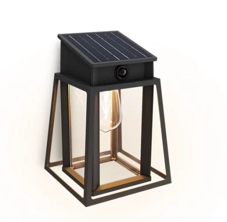 Kinkiet Ogrodowy Lampa Solarna Elewacyjna Zewnętrzna LED 3.2W 470lm 2700K IP44 z Czujnikiem Ruchu i Zmierzchu Czarna Lysin Ultra Efficient Philips