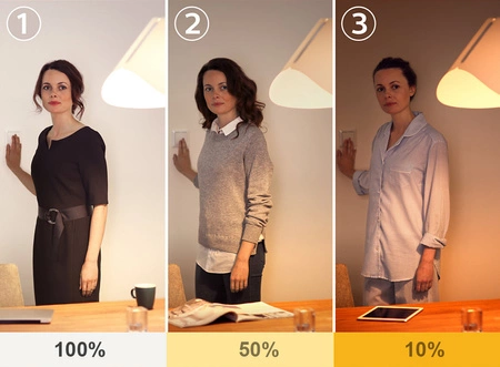 Żarówka LED KULKA FILAMENT E27 4W = 40W 2700K Ciepła Ściemnialna 3-STEP Kobi